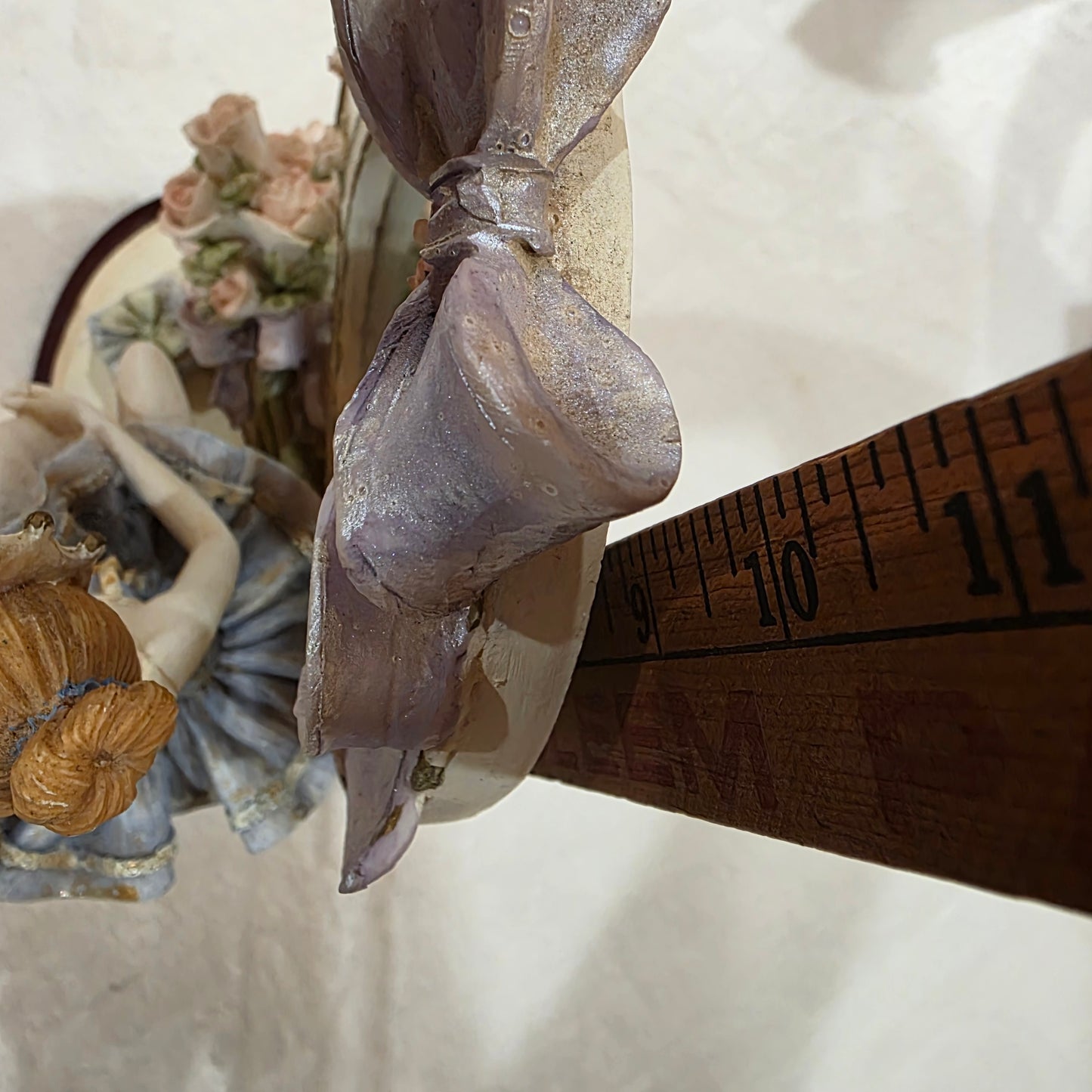 Montecelina Collection Ballerina Figurine with Mirror – Vintage Ballerina in Blue Tutu