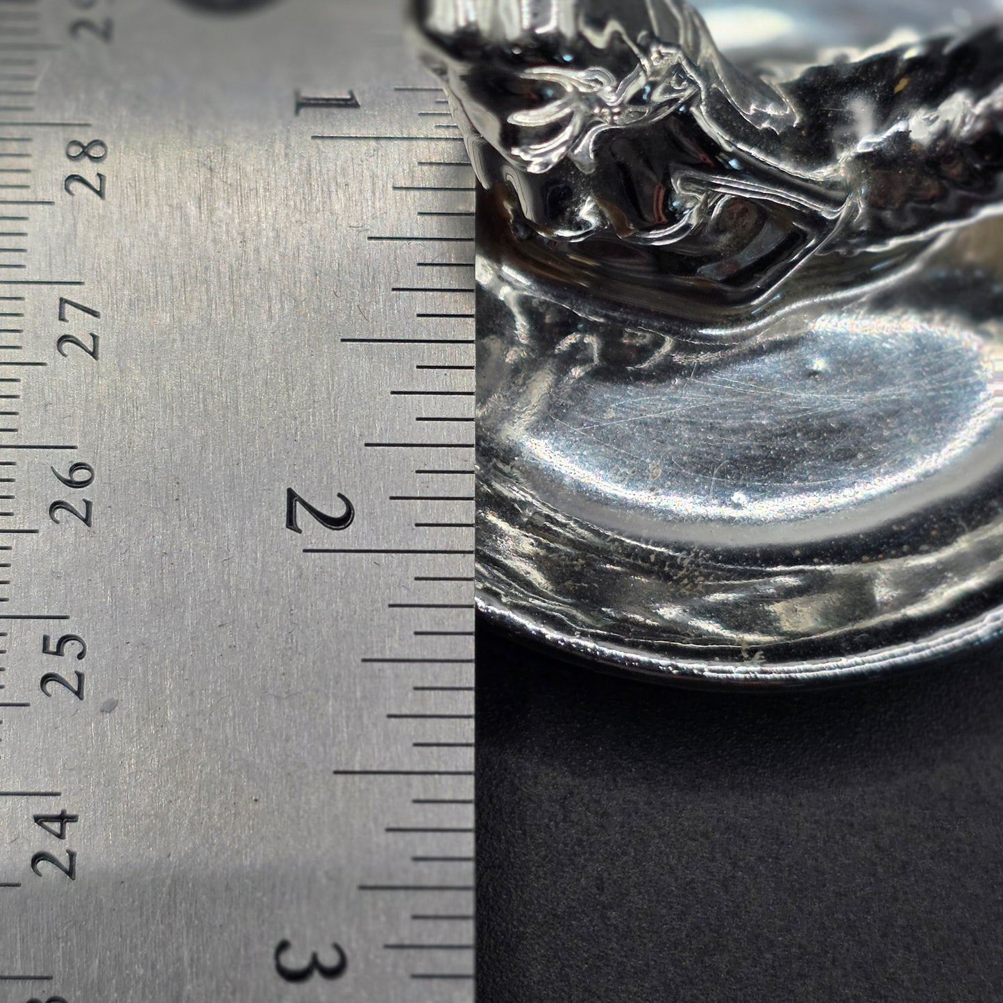 Silver plated|painted Mermaid Ring Holder Jewelry Dish Trinket Vanity Decor