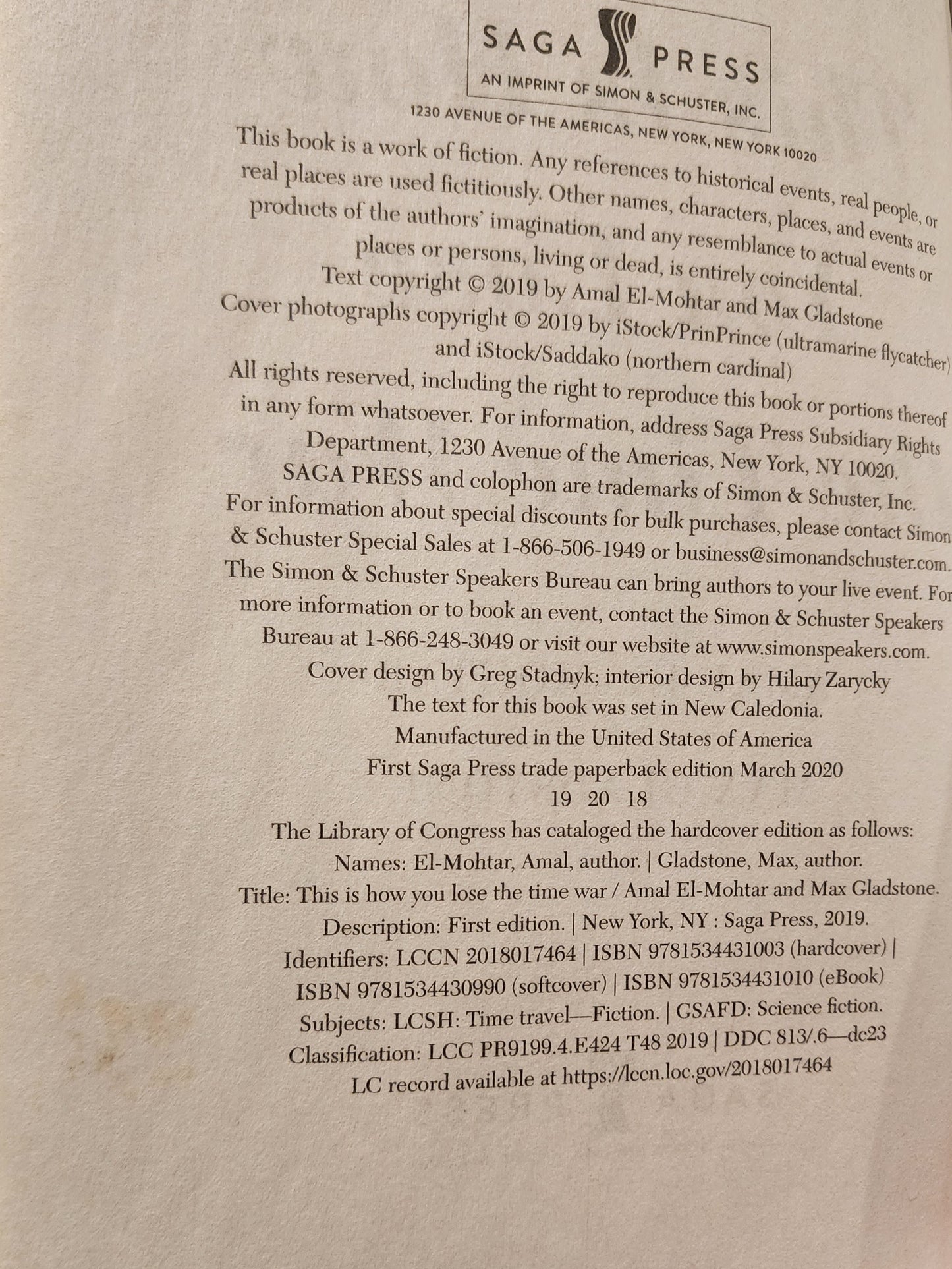 This Is How You Lose the Time War – First Edition Paperback by Amal El-Mohtar & Max Gladstone