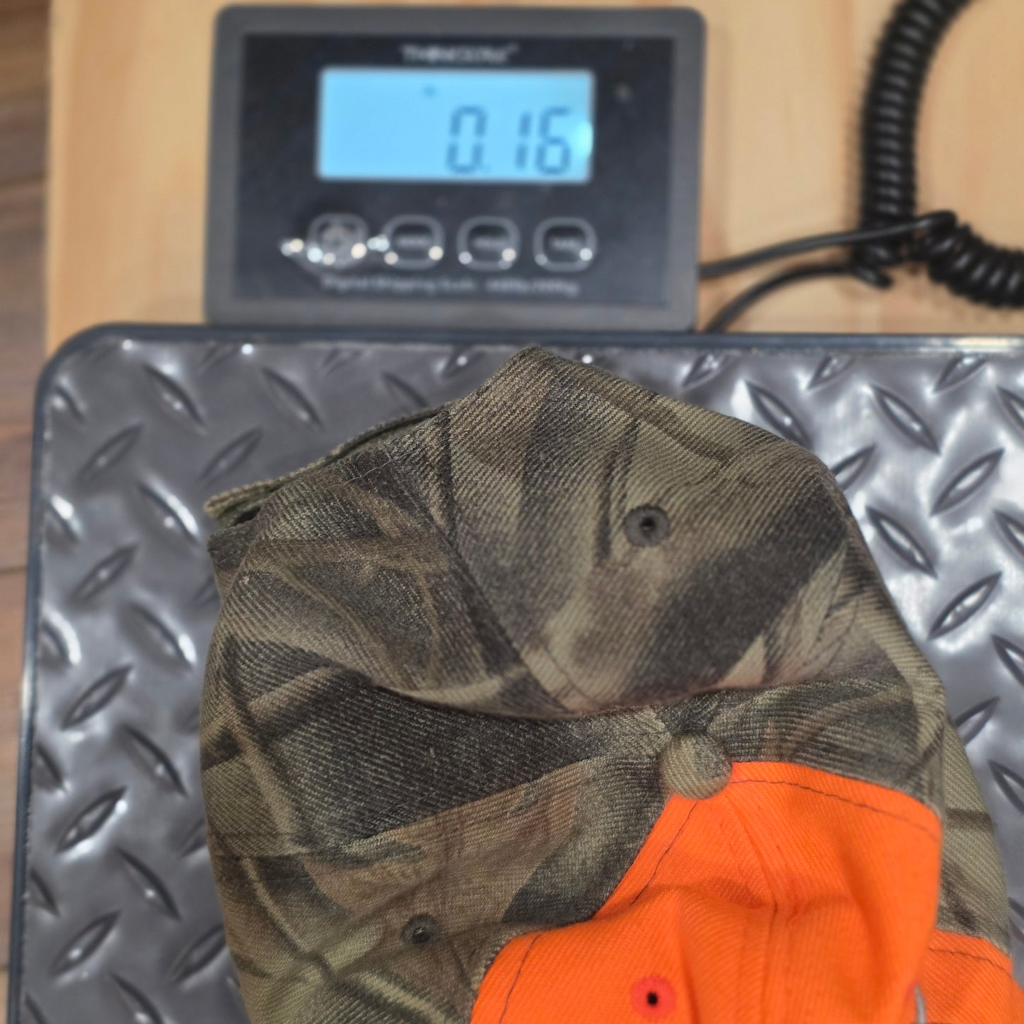 Predator Deer Skull Blaze Orange Camo Hunting Hat - KYS Design Cap, One Size