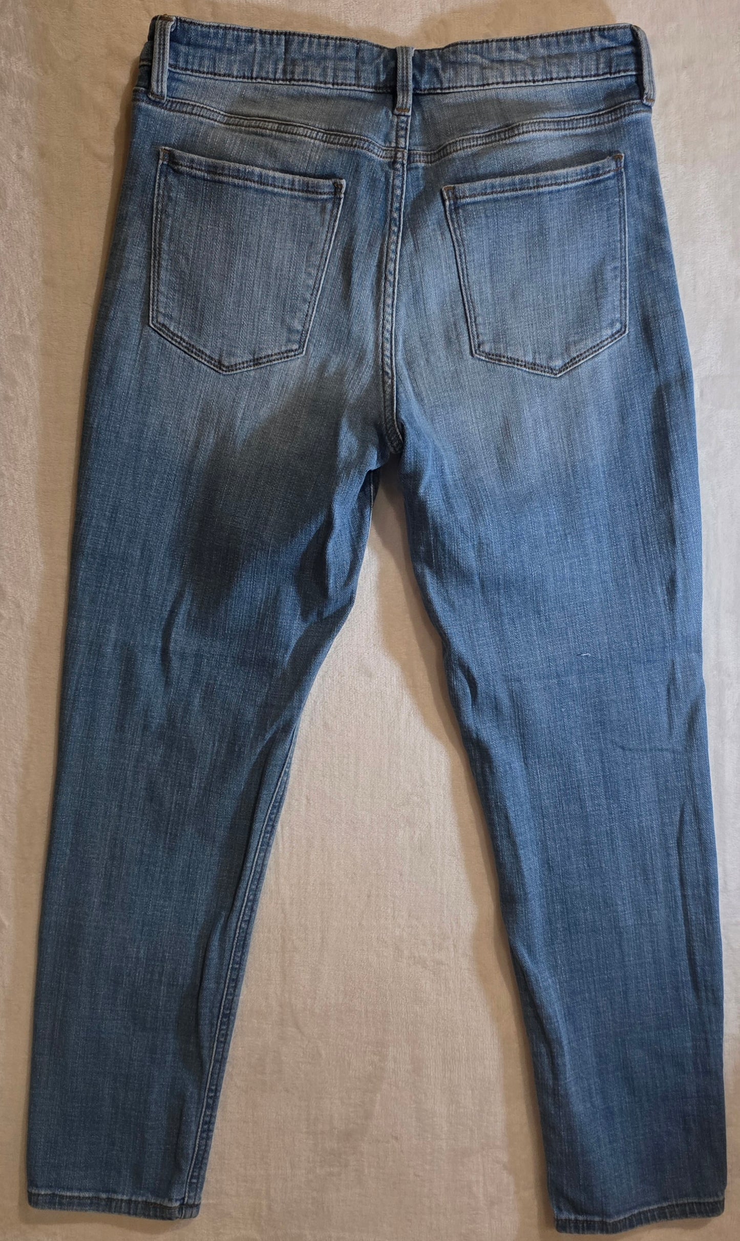 Cosmic Blue Love Women's Size 30 Blue Slightly Distressed Straight leg Jeans