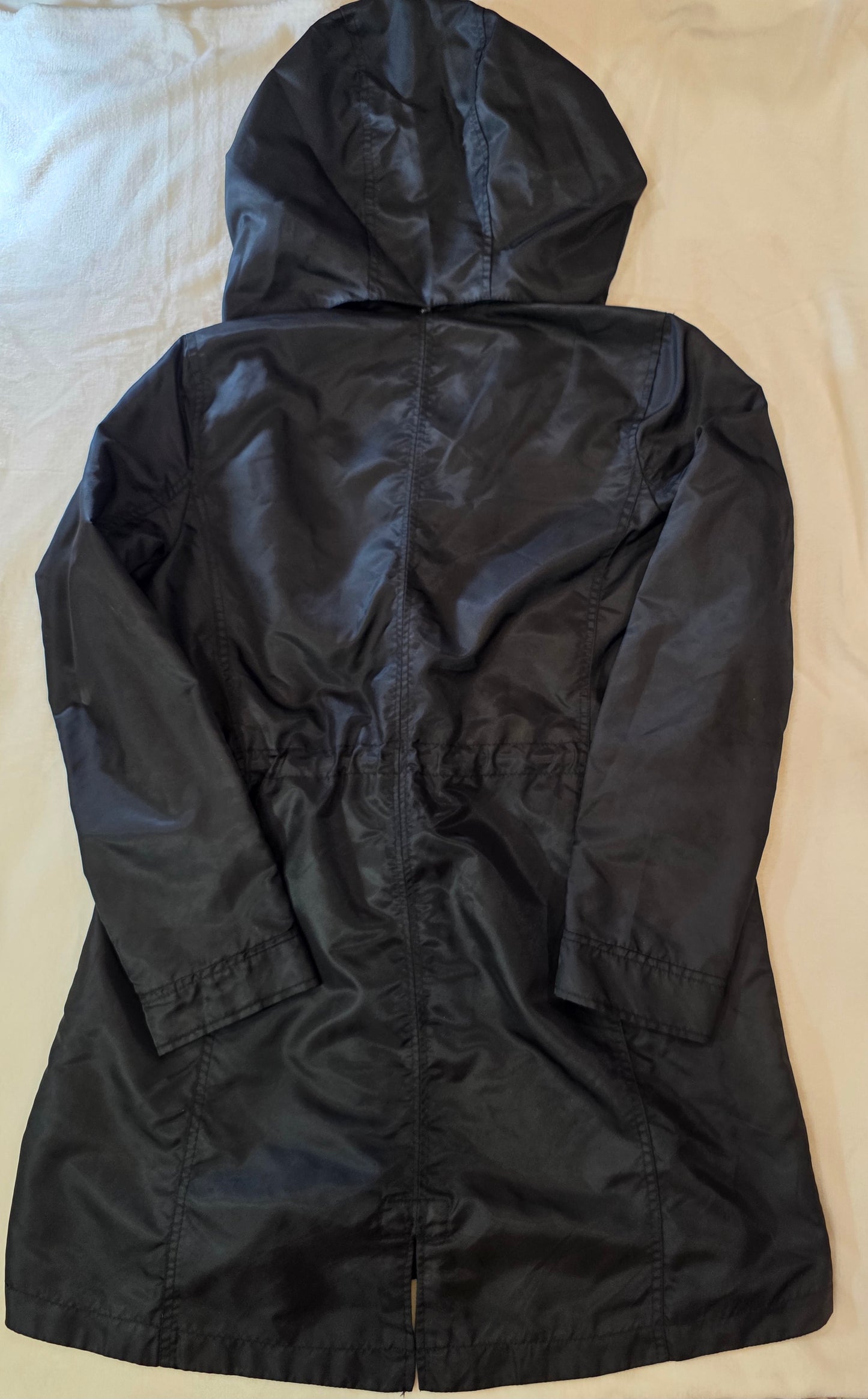 Urban Republic Women’s Black Utility Trench Raincoat Jacket | Size M