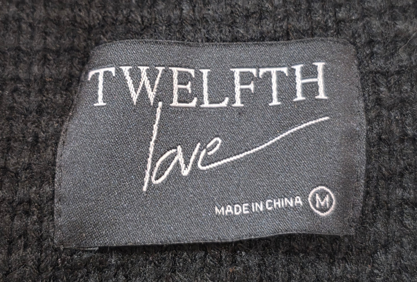 Twelfth Love Faux Suede Boho Vest Cream Black Size Medium