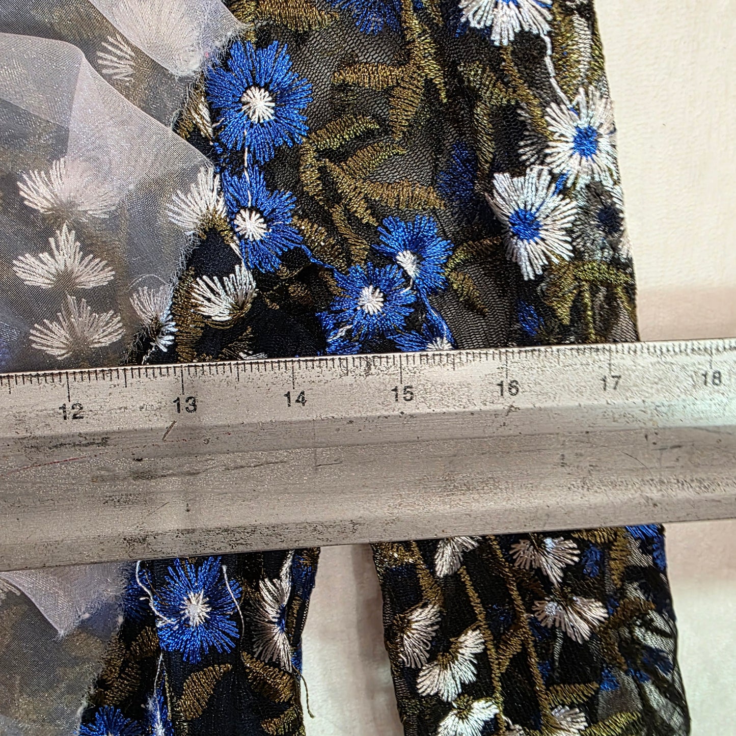 VIP Exclusive Embroidered Floral Sheer Romper Size Medium