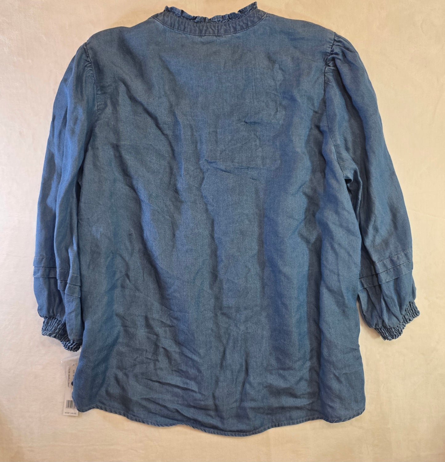 Zac & Rachel Women’s Solid Button Down Top NWT Size Medium Wash, Size M