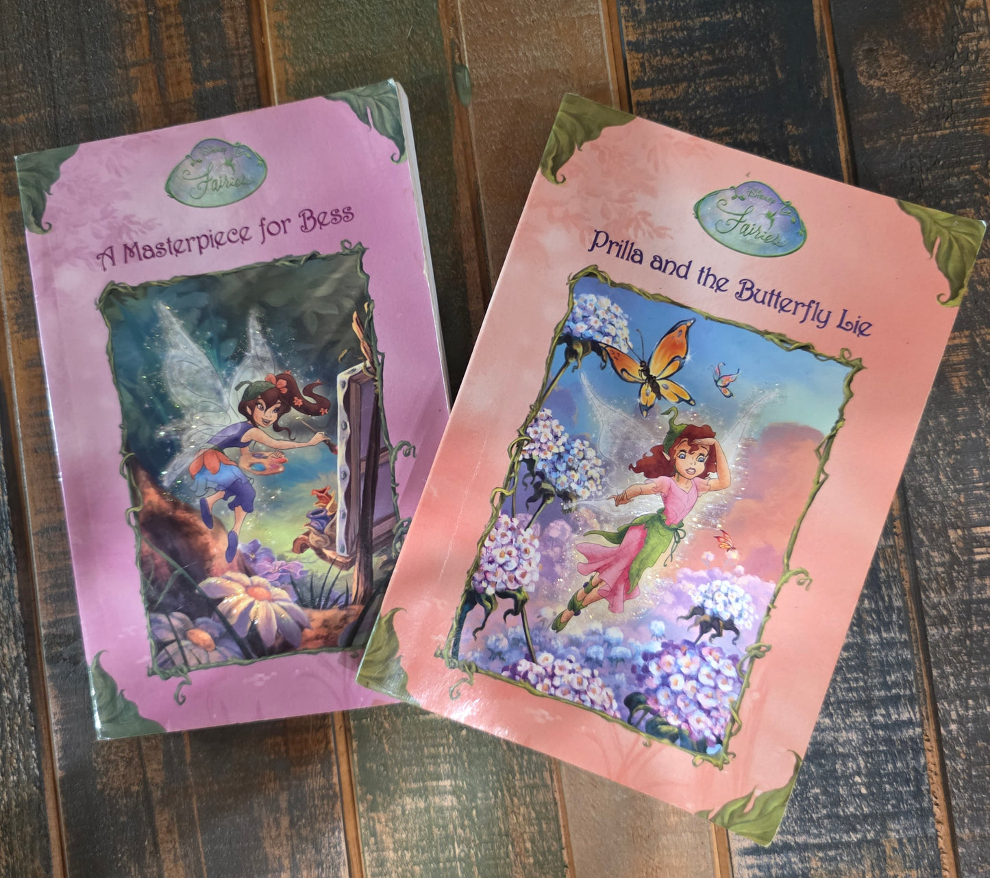 Prilla and the Butterfly Lie & A Masterpiece for Bess, (2 books) Disney Faires Book