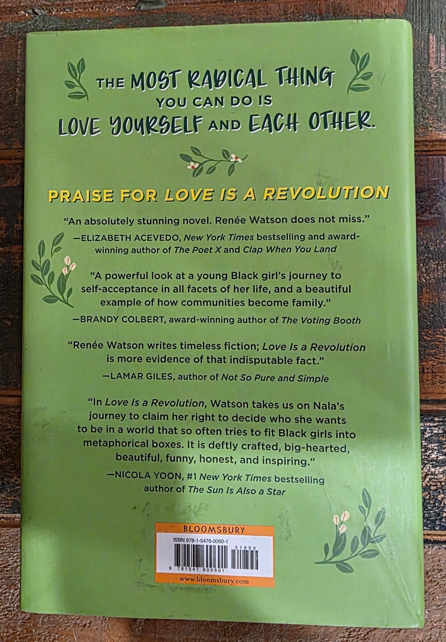 Love is a Revolution, Hard Cover by Renee Watson