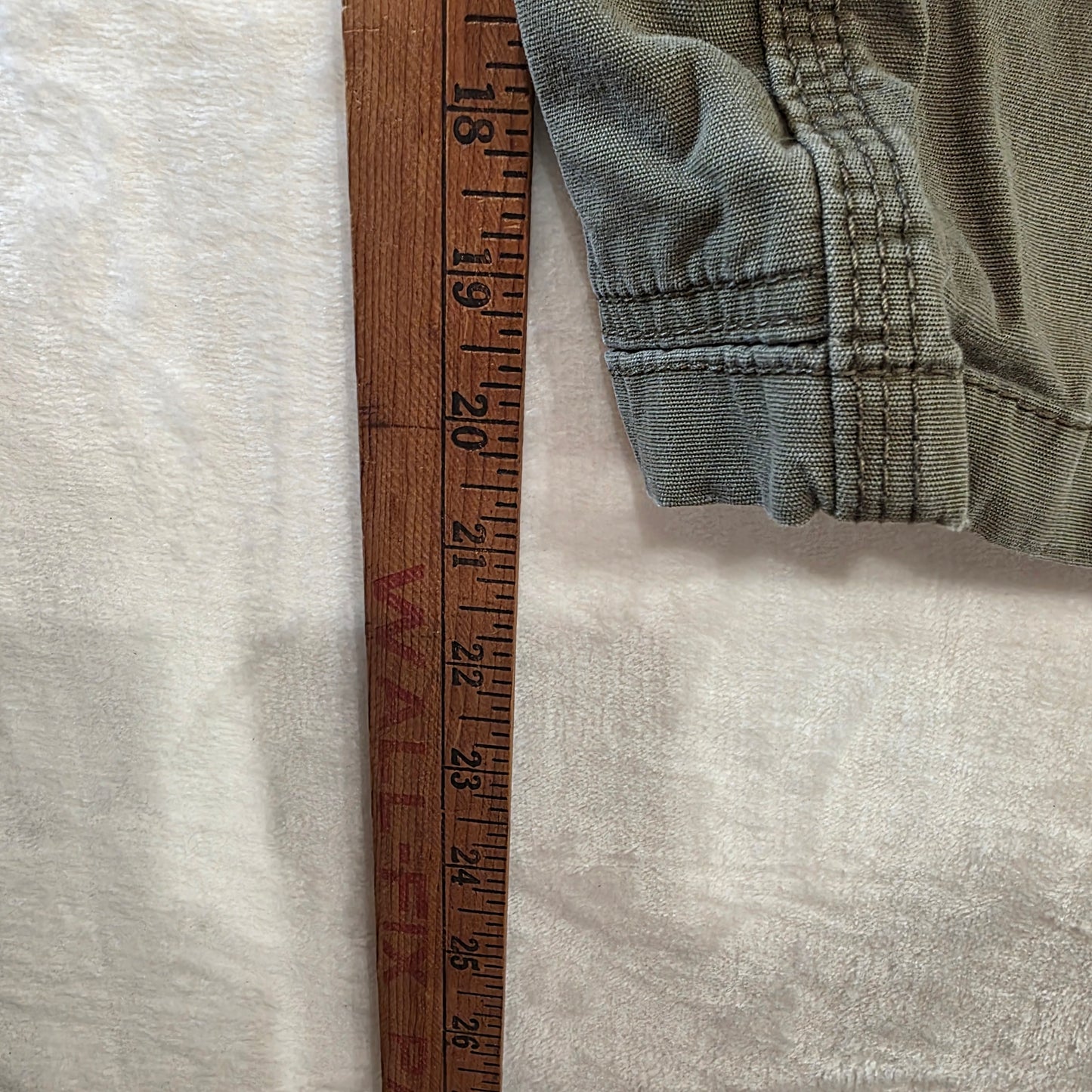 Smith’s Workwear Cargo Shorts M Size 32W Olive Regular Fit Cotton Blend