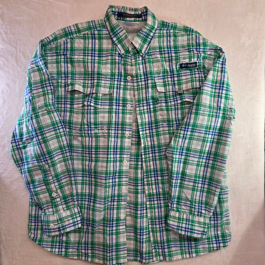 Columbia Super Bahama PFG Omni-Shade button down M Size M