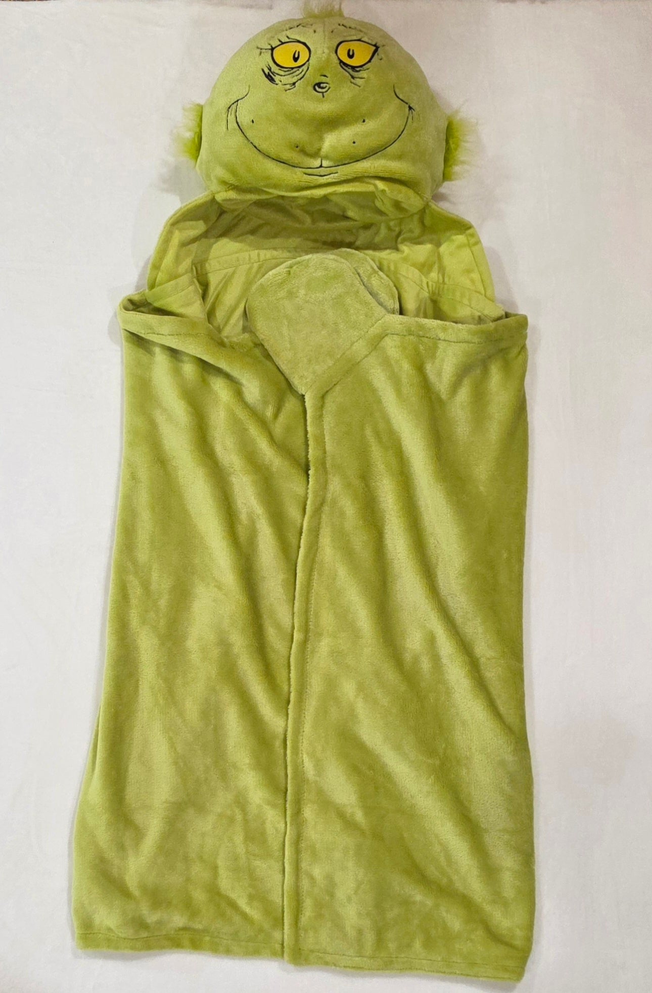 Dr. Seuss Kids the Grinch Hooded Throw Blanket