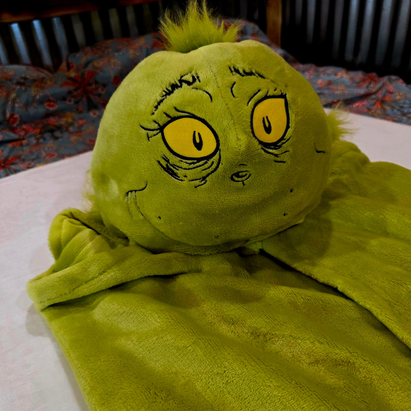Dr. Seuss Kids the Grinch Hooded Throw Blanket