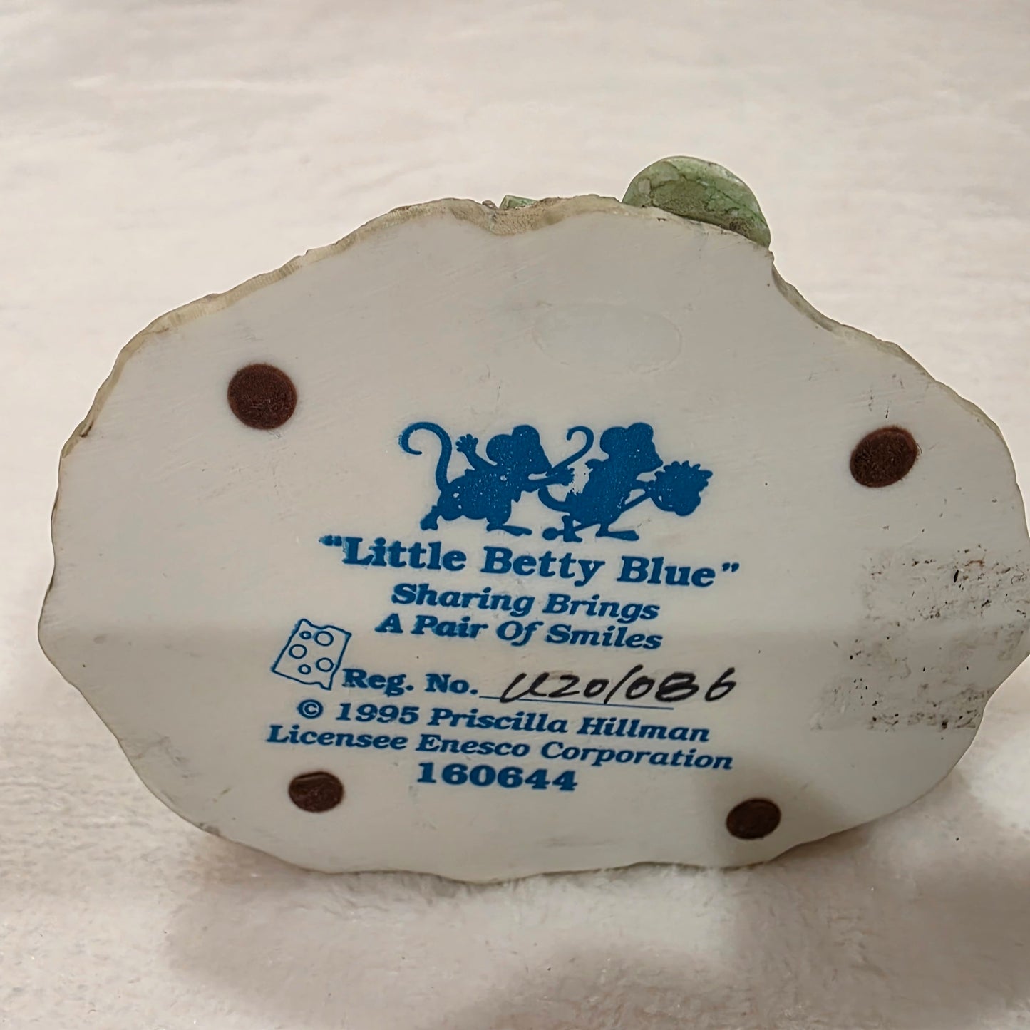 Vintage Enesco Priscilla Hillman Mouse Tales figurines 1995 lot of 3