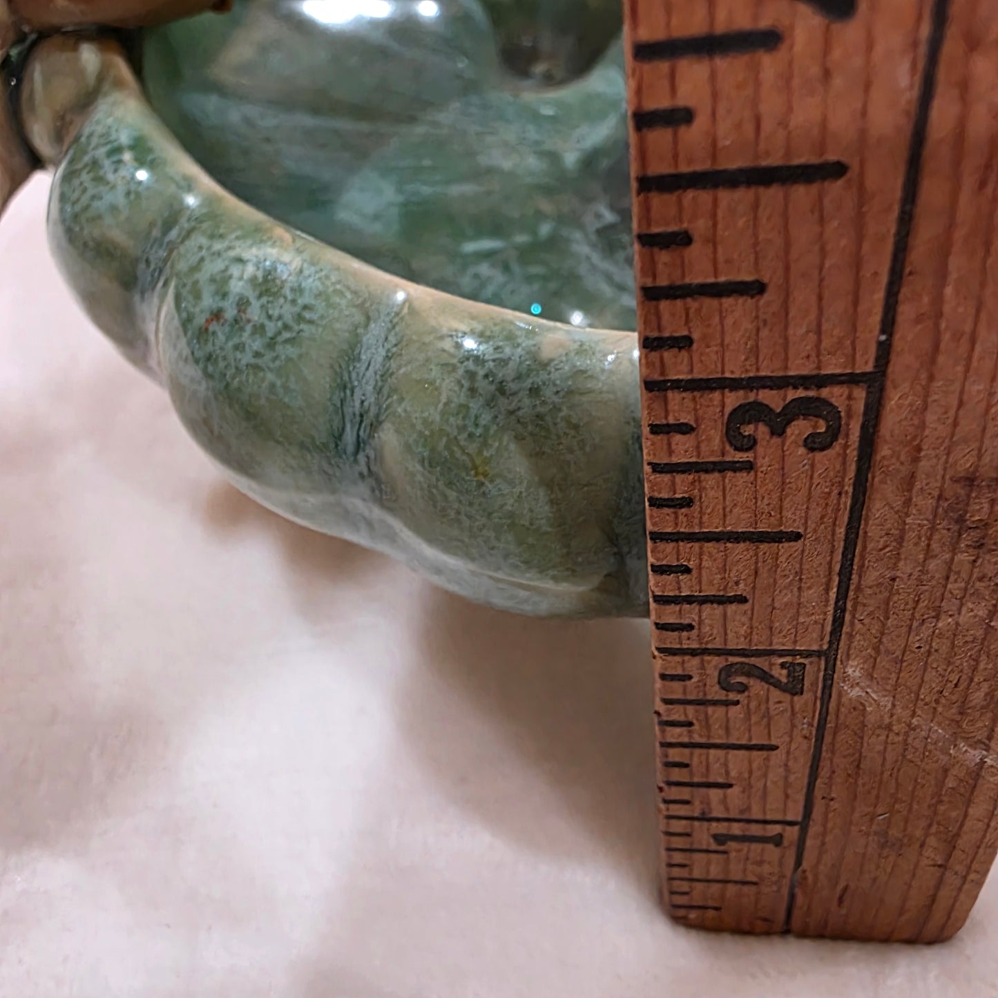 Mud Man and Frog Ceramic Pottery Bowl