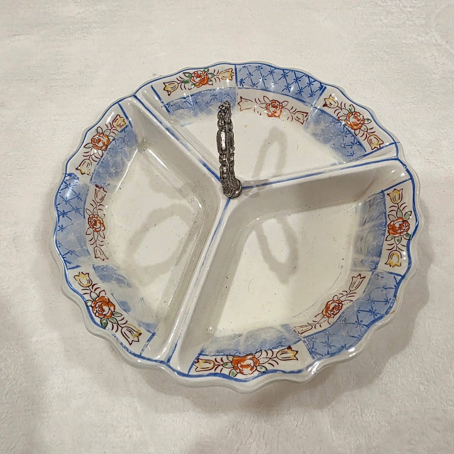 Japan made divided ceramic dish