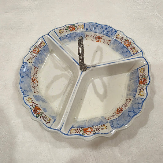 Japan made divided ceramic dish