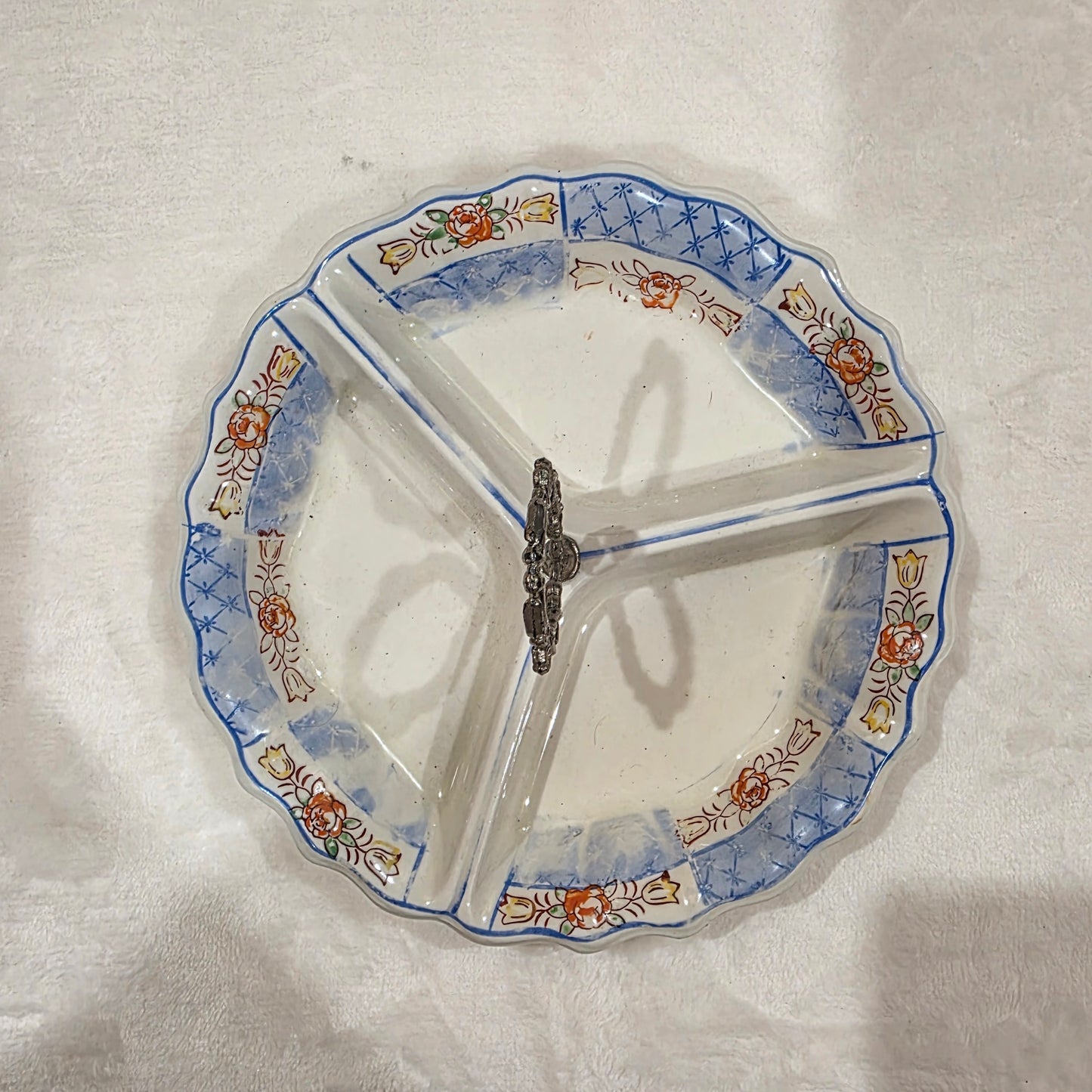 Japan made divided ceramic dish
