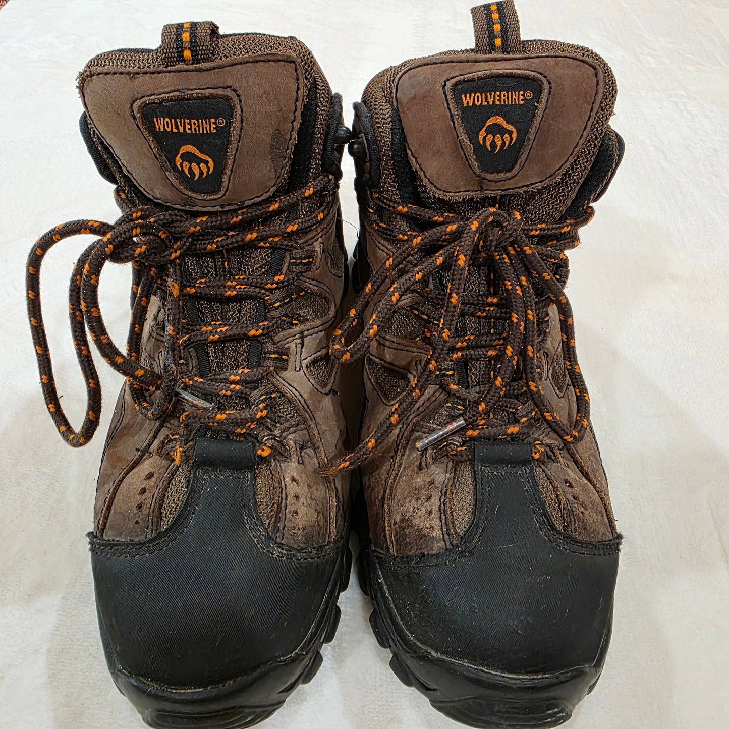 Wolverine Hudson Steel Toe Work Boots M Size 7.5 Leather ASTM Rated Safety