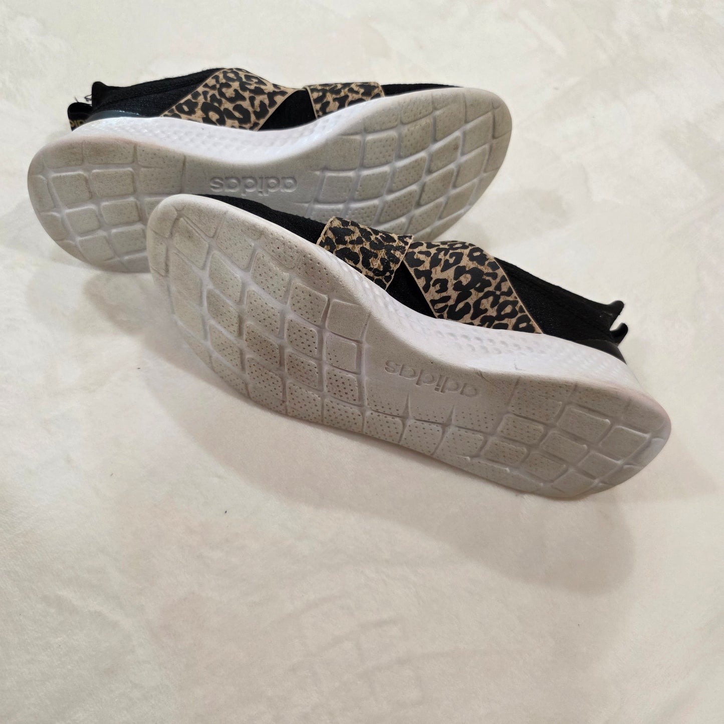 Adidas Puremotion Adapt Slip-on Black/Leopard Sneakers Women's Size 8.5