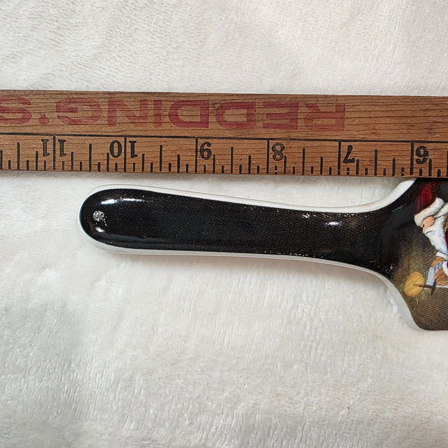 Christmas Holiday Santa Ceramic Pie Cake Server