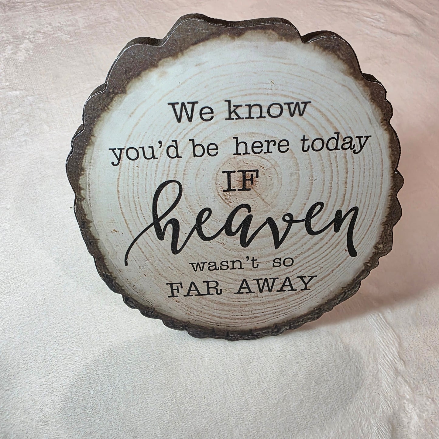 Multi 8X9.5 Oval Sign We Know You’d be Here today If Heaven Wasn’t So Far Away