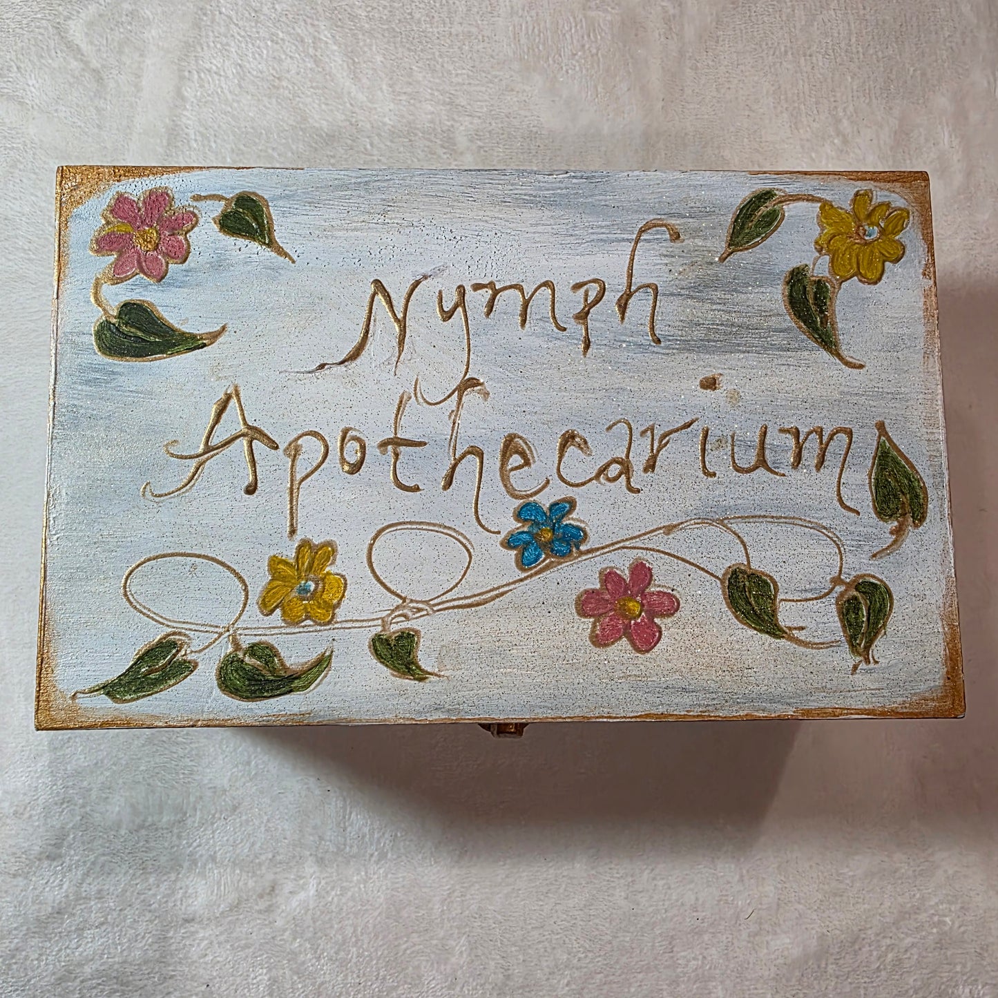 Hand Painted Wood Box – Nymph Apothecarium -