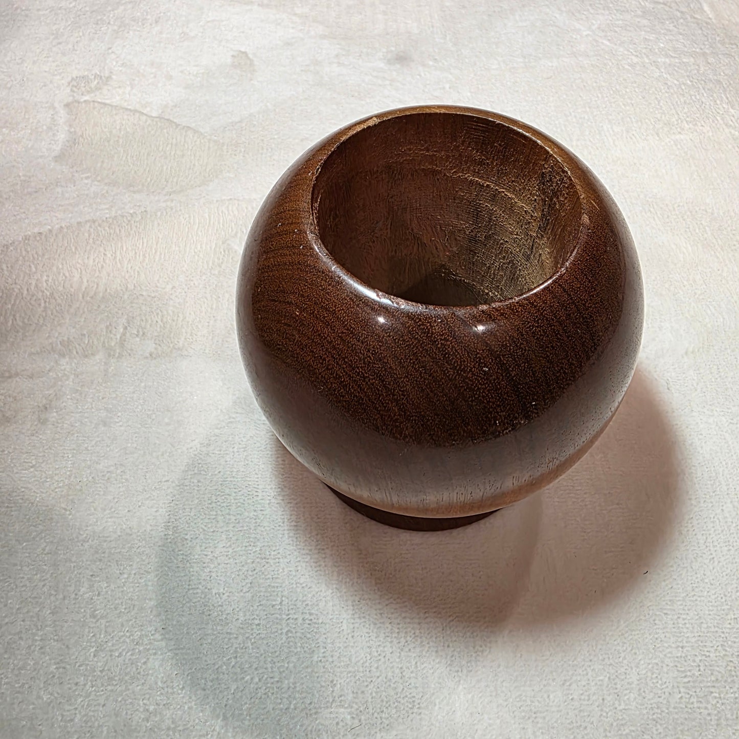 J.D. Molitor Myrtle wood bud vase — Coos Bay, Hand-Turned