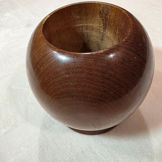 J.D. Molitor Myrtle wood bud vase — Coos Bay, Hand-Turned