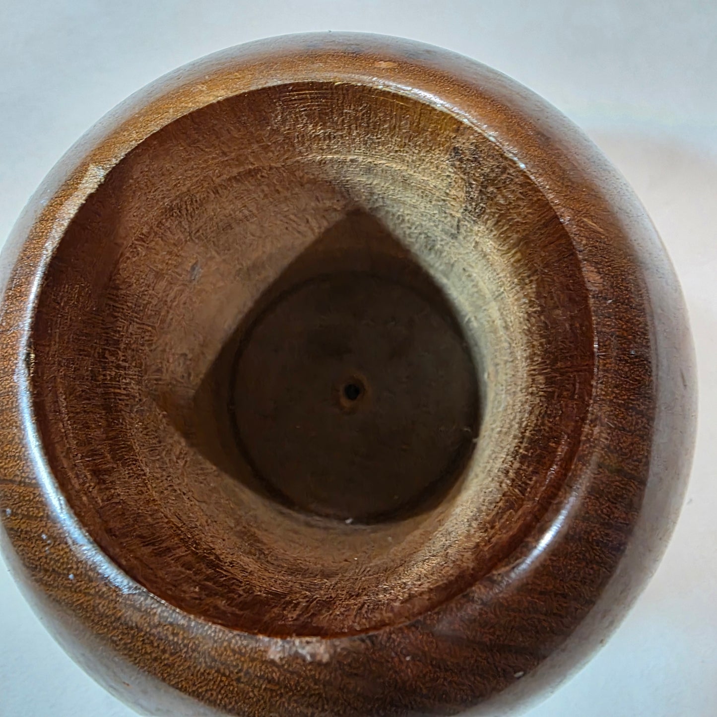 J.D. Molitor Myrtle wood bud vase — Coos Bay, Hand-Turned