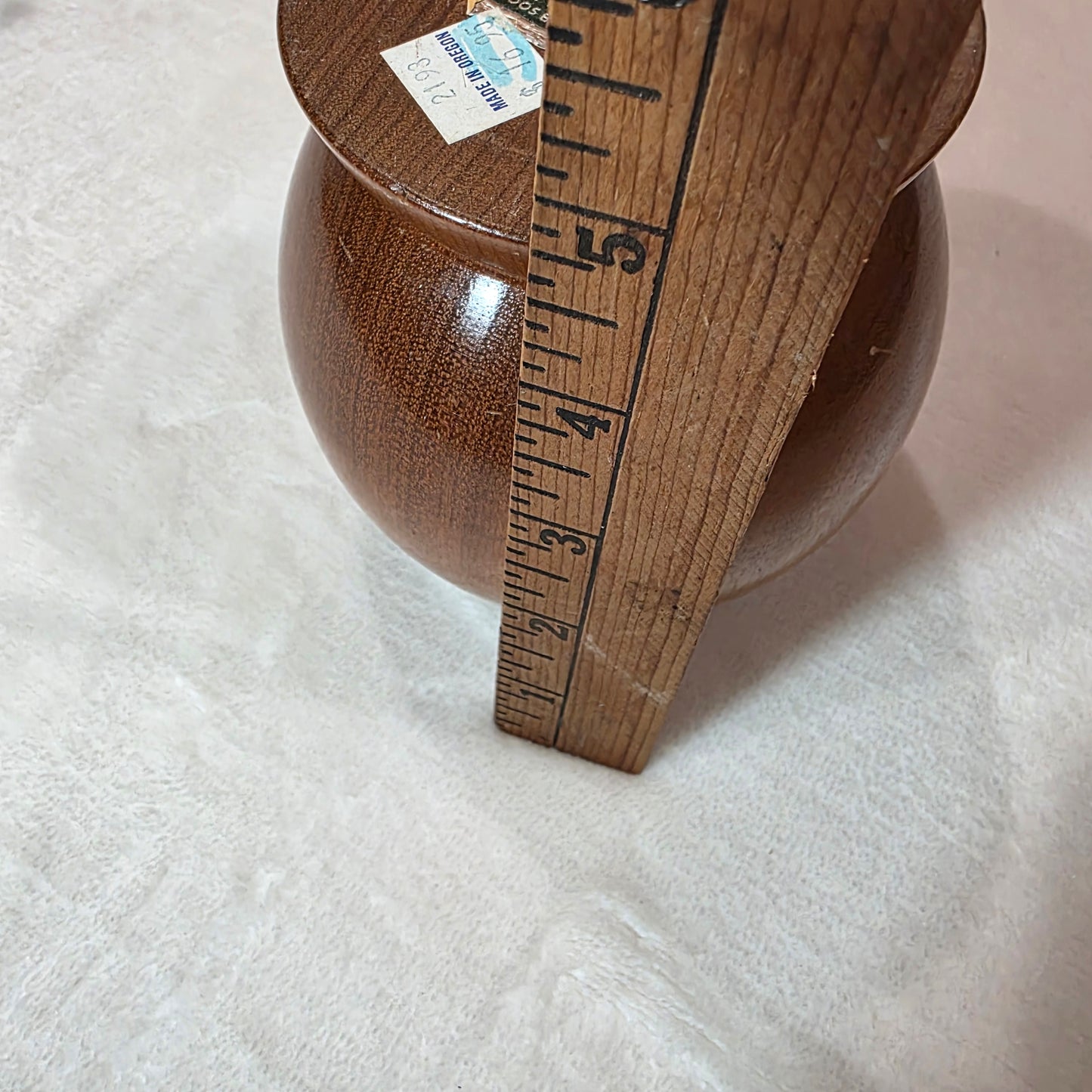 J.D. Molitor Myrtle wood bud vase — Coos Bay, Hand-Turned