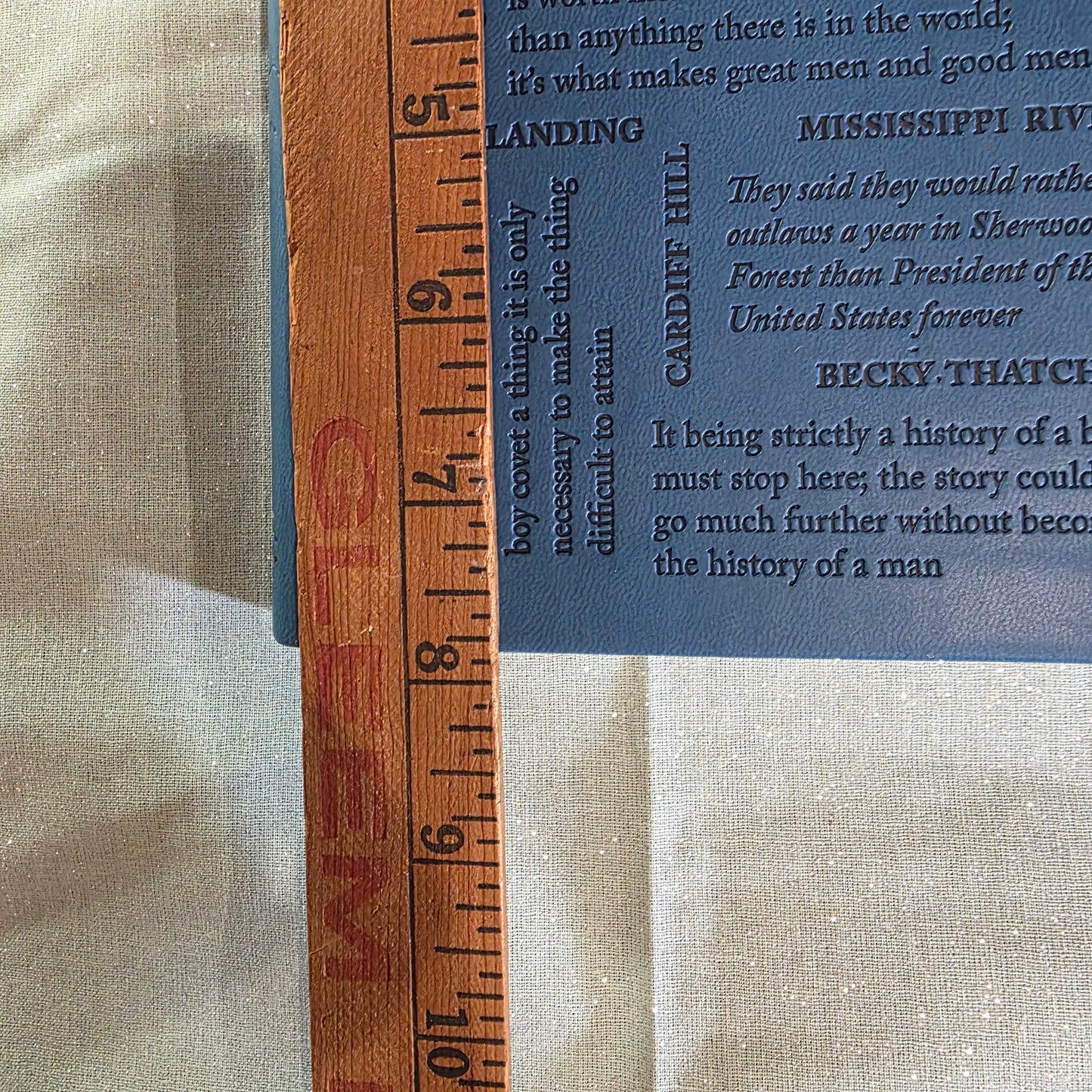 NEW The Adventures of Tom Sawyer by Mark Twain Faux Leather Softcover Word Cloud