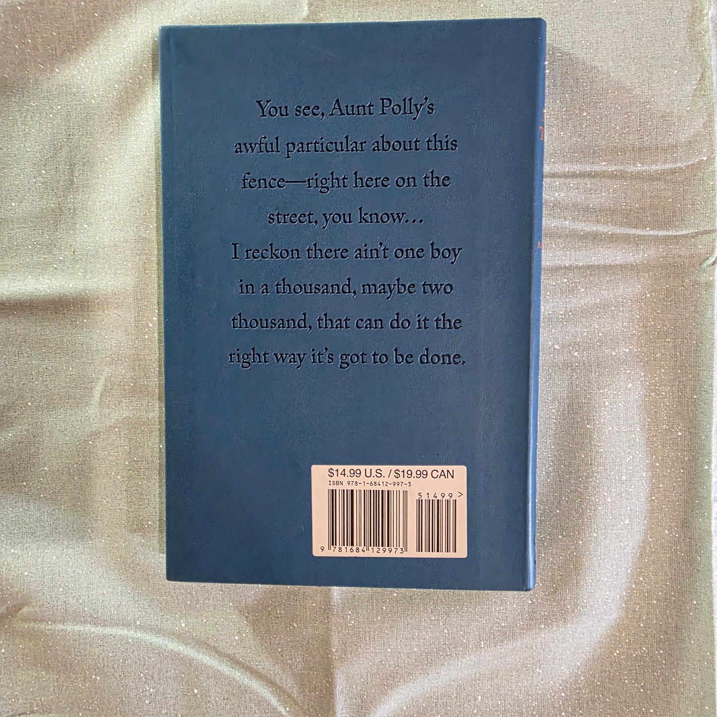 NEW The Adventures of Tom Sawyer by Mark Twain Faux Leather Softcover Word Cloud