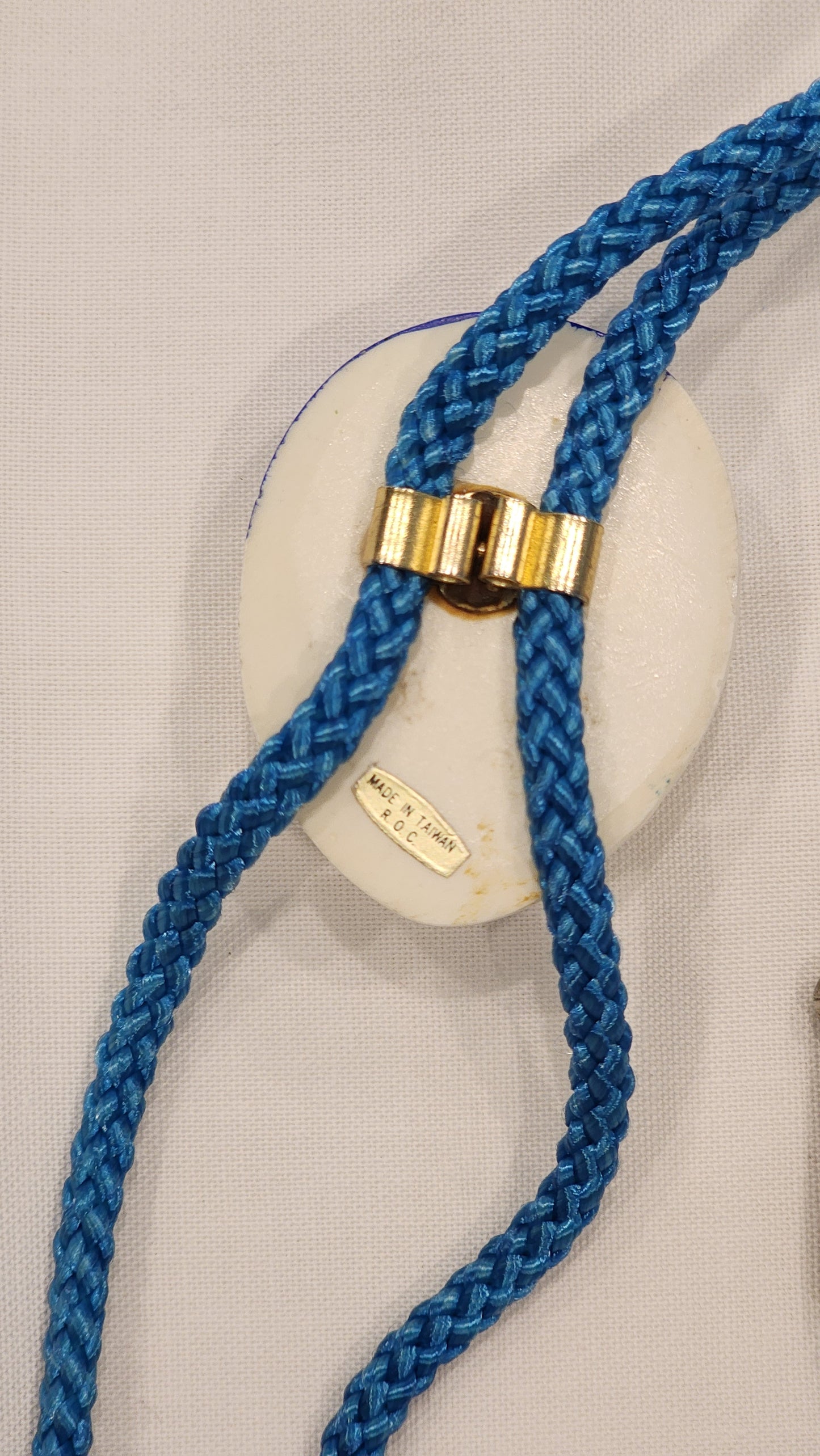 Vintage Hand-Painted Face Bolo Tie