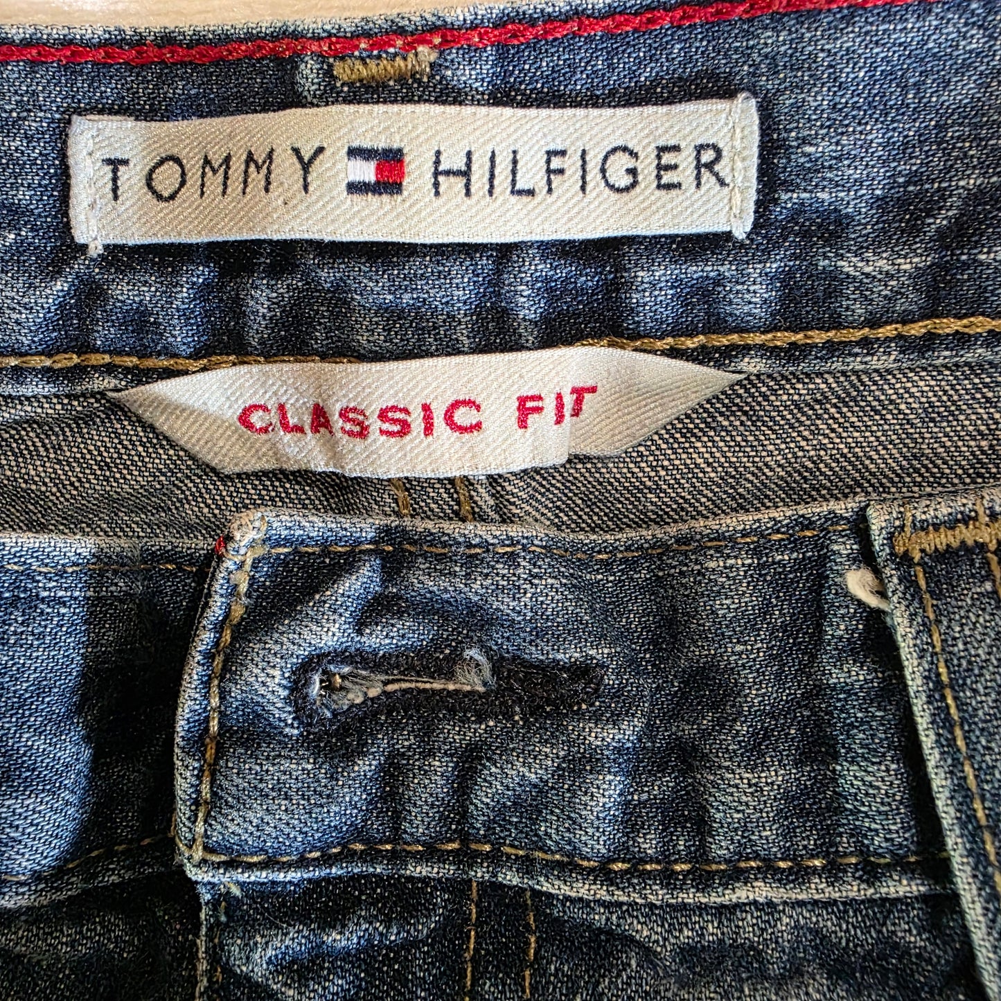 Tommy Hilfiger Straight Jeans Size 12 Womens Medium Wash Blue