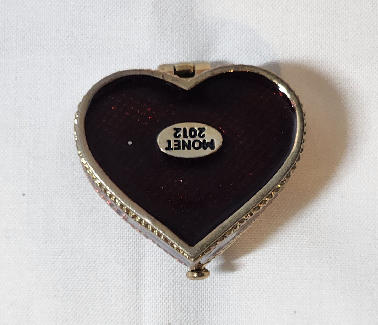 Monet Heart-Shaped Angel Jewelry Trinket Box – 2012 Collectible Gift