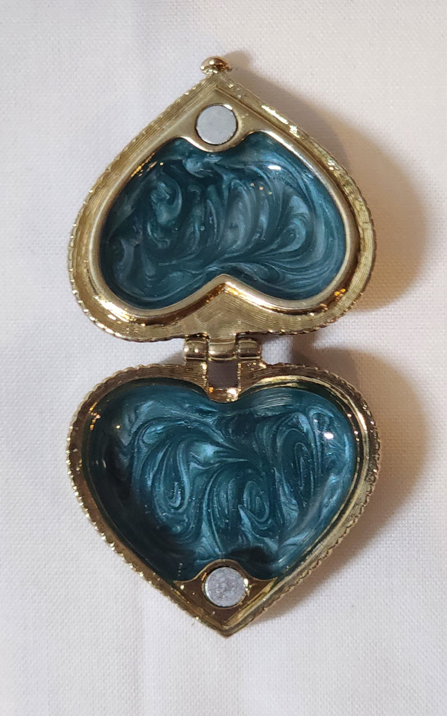 Monet Heart-Shaped Angel Jewelry Trinket Box – 2012 Collectible Gift