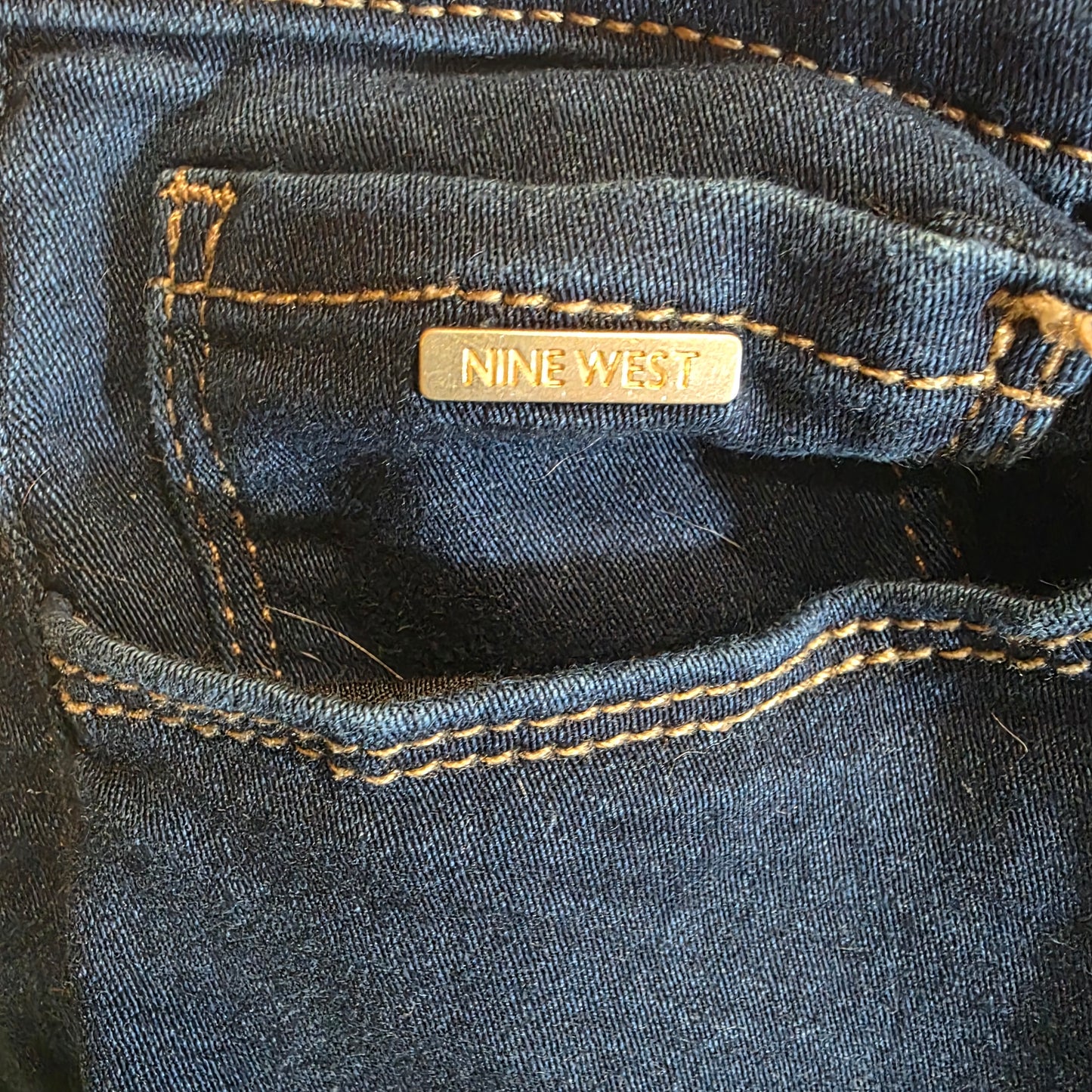 Nine West Jeans Women’s Cigarette Mid Rise Skinny Size 6 Dark Blue