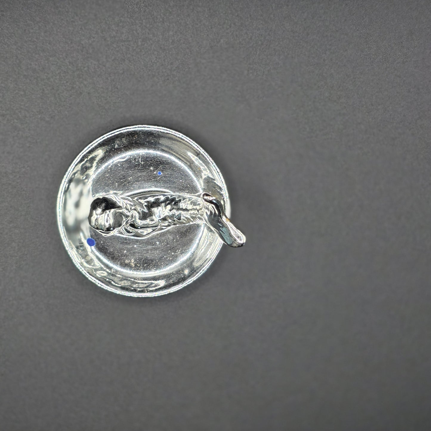 Silver plated|painted Mermaid Ring Holder Jewelry Dish Trinket Vanity Decor
