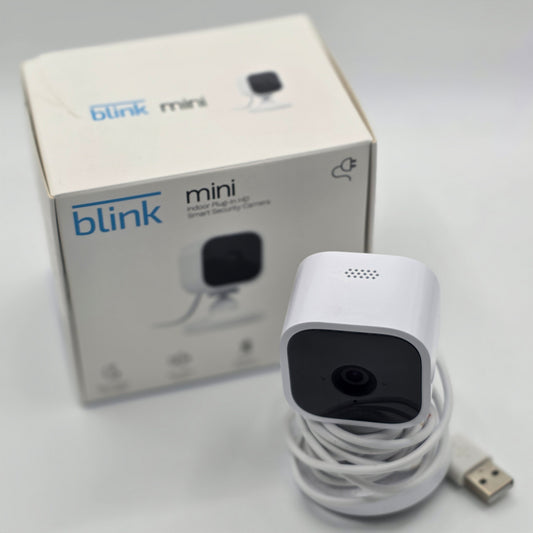 Blink Mini Indoor Smart Security Camera HD Plug In WiFi Alexa Compatible