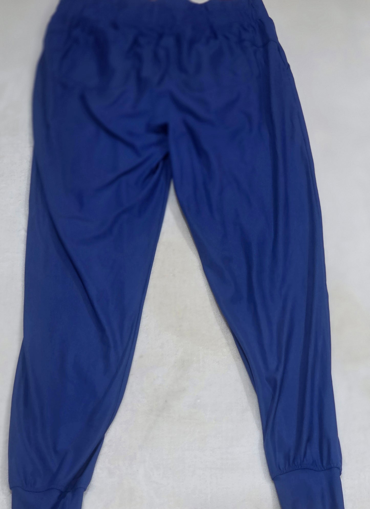 Medelita Modern Fit Cool Stretch Jogger Scrub Pants Womens Medium Royal Blue