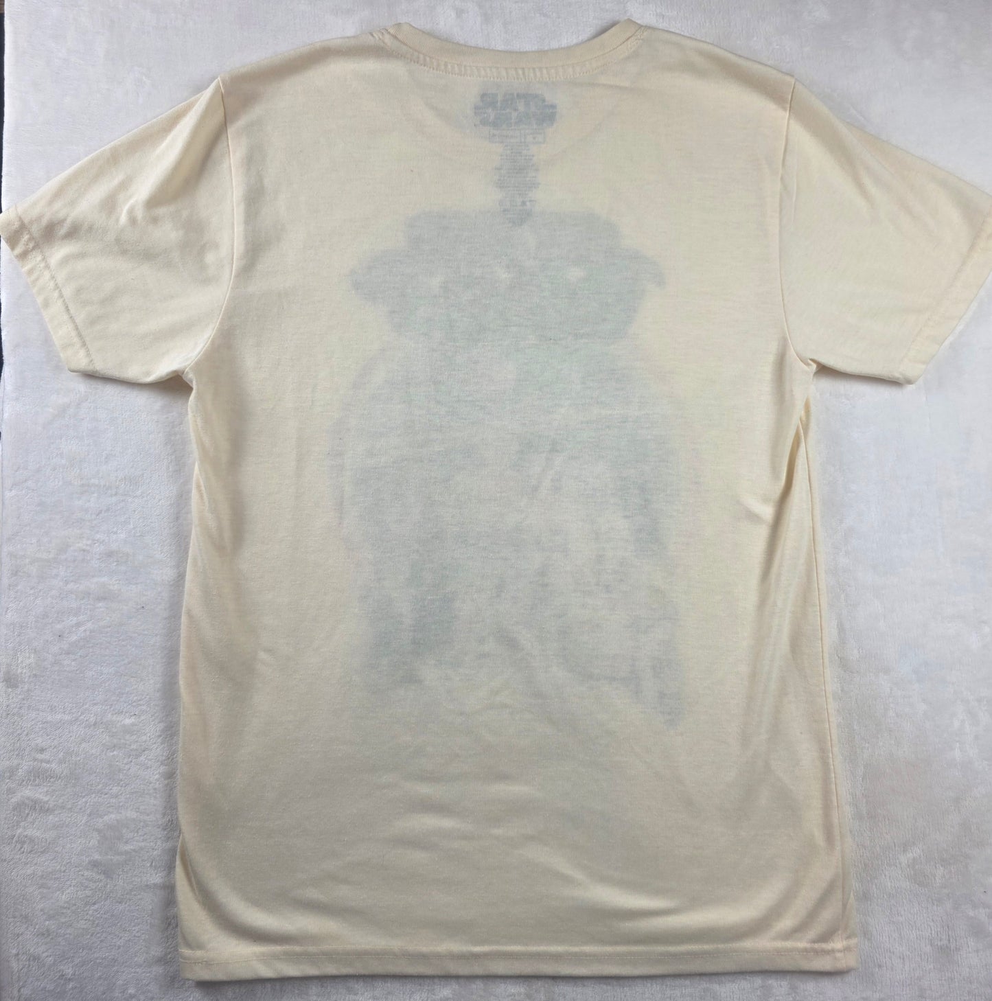 Star Wars Graphic T-Shirt Mens Medium Retro Rainbow Luke Leia Vader C3PO Tee