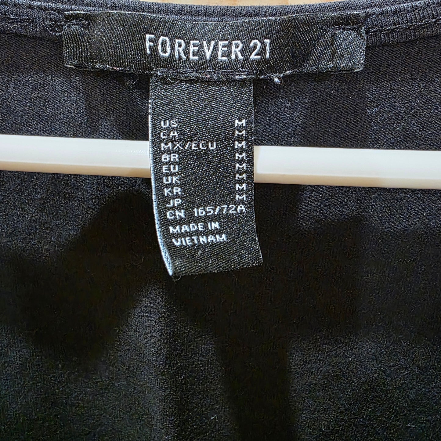 Forever 21 Jumpsuit Women’s Size Medium Black Unitard One Piece Skinny Leg
