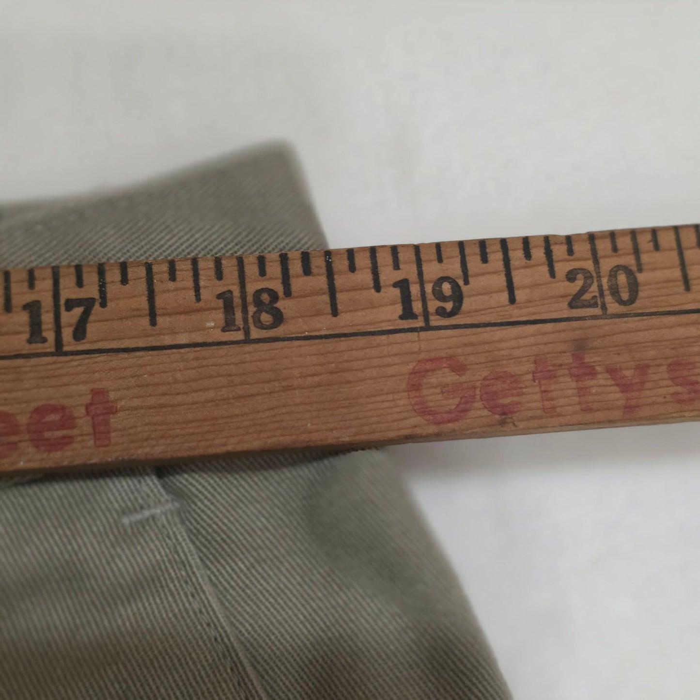 Haggar Men’s Khaki Dress Pants 38x31 | Pure Cotton Flat Front Slacks | Straight Leg