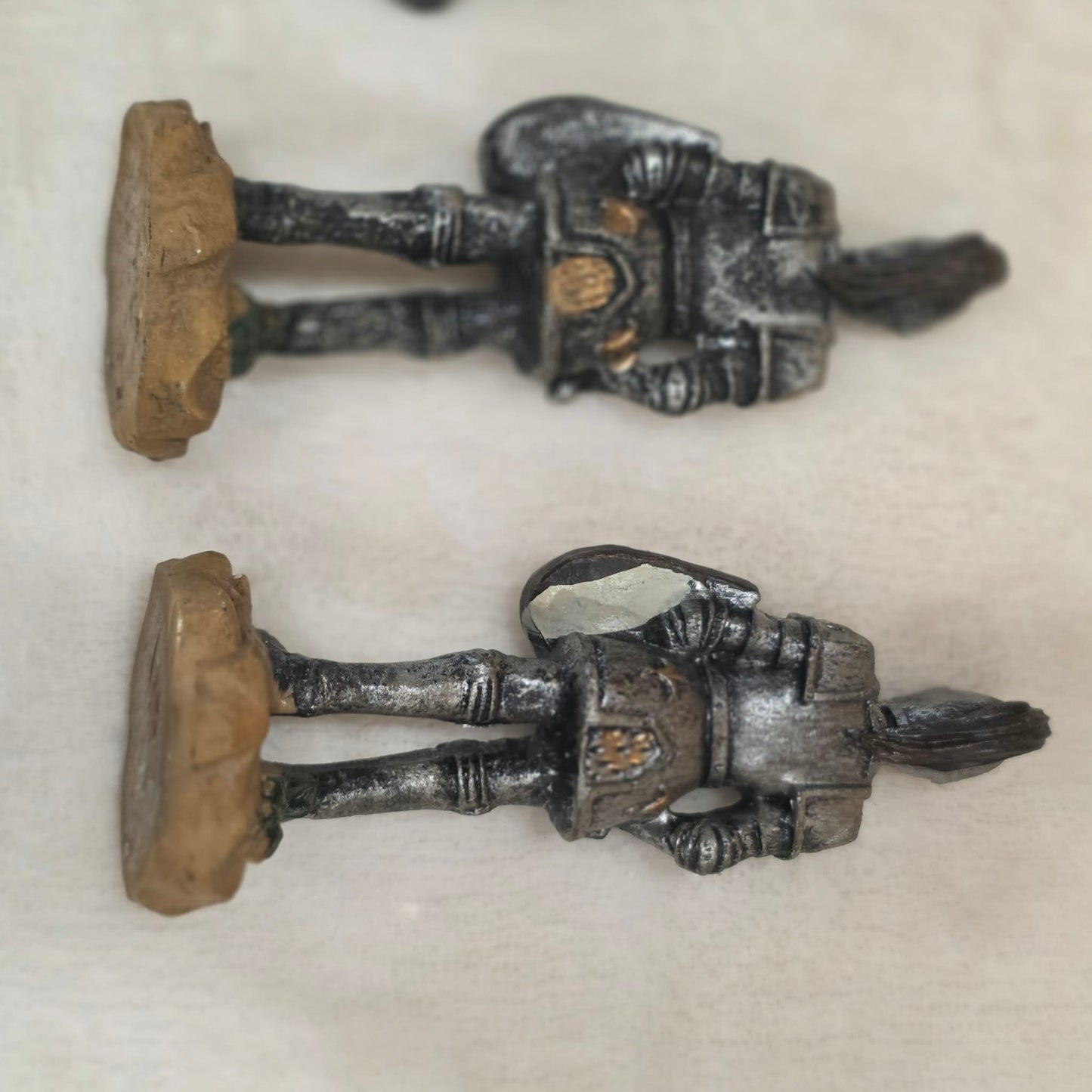 Set of 4 Medieval Knight Figurines – Hand Painted Armor Soldiers