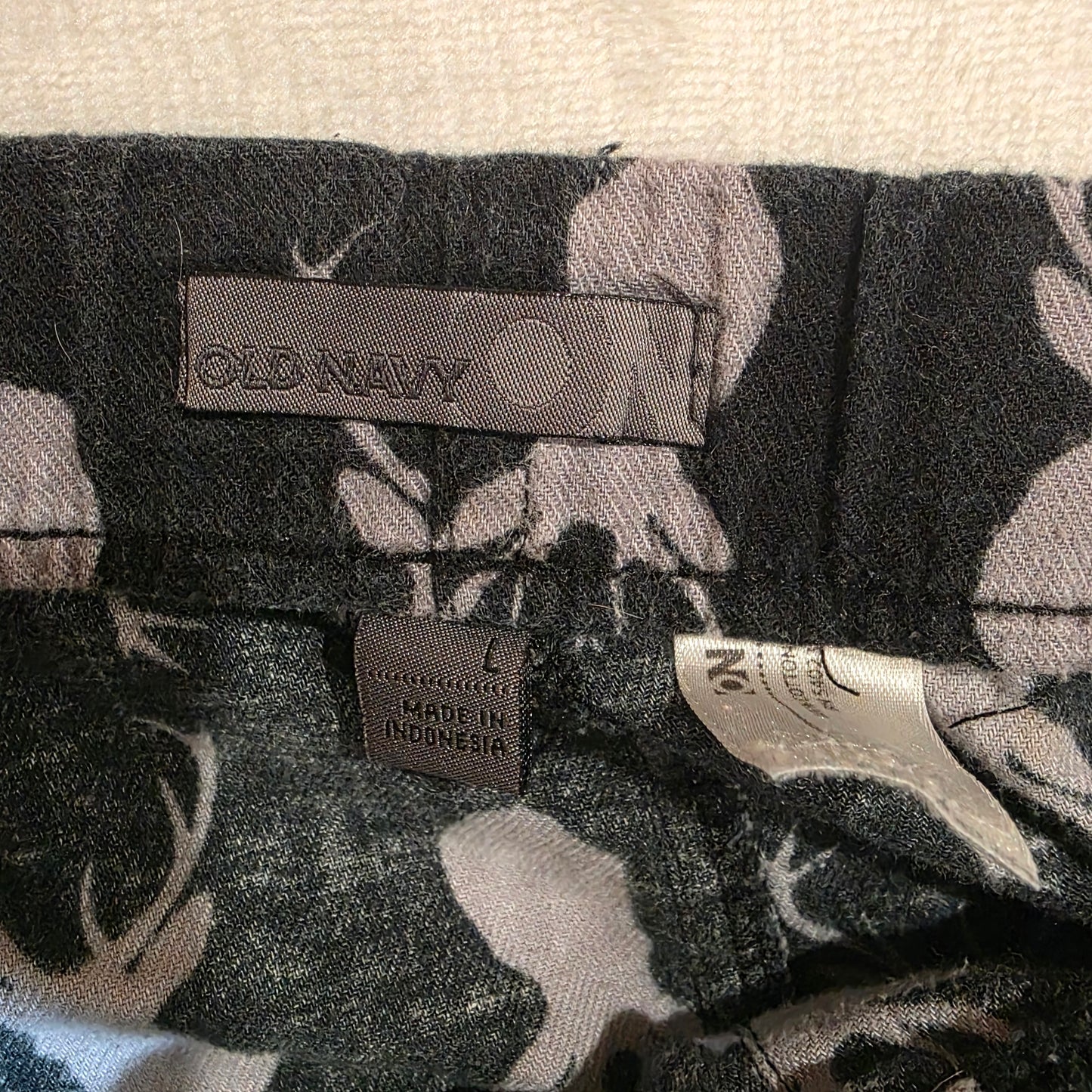 Mens Old Navy Black|Gray Buck Sleep Lounge Pants Size L