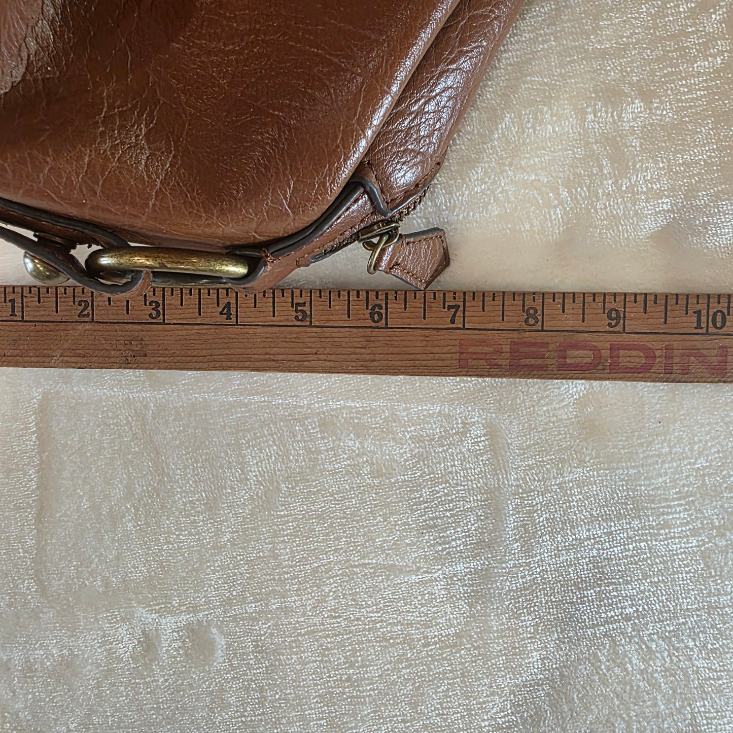 Frye & Co Womens Satchel Handbag Leather Brown
