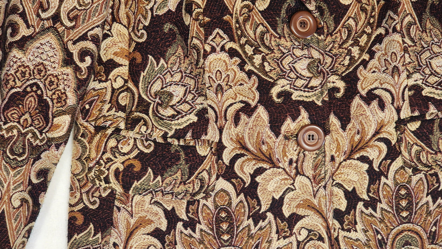 Vintage Focus 2000 Paisley Blazer W Size 10