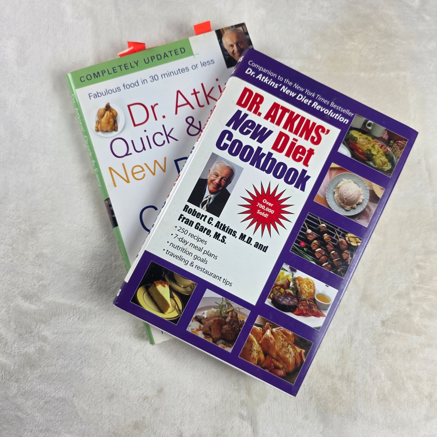 Vintage Dr. Atkins Cookbook Bundle | Low Carb Recipe Book Set