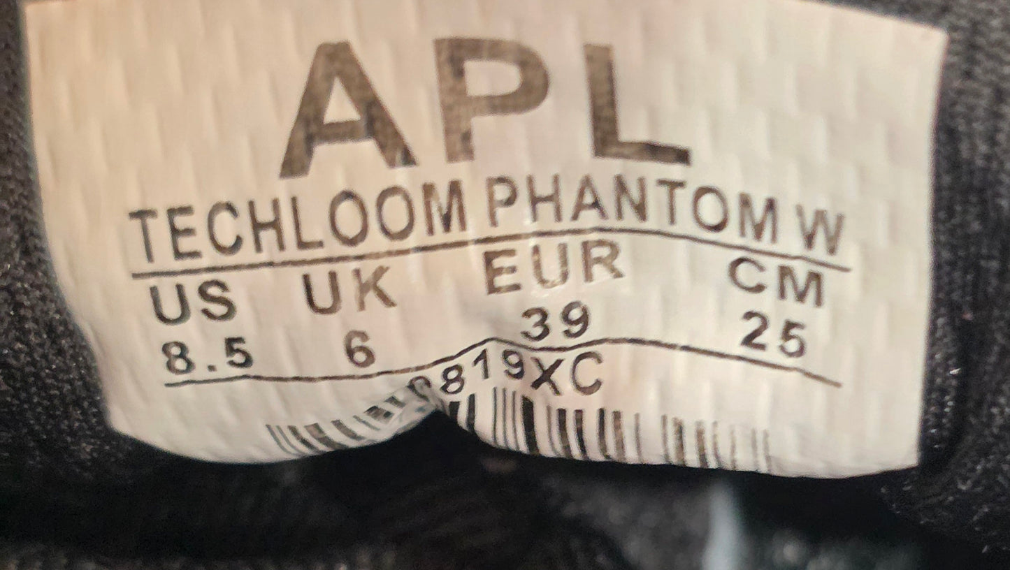 APL TechLoom Phantom Women’s 8.5 Black Knit Athletic Running Sneakers