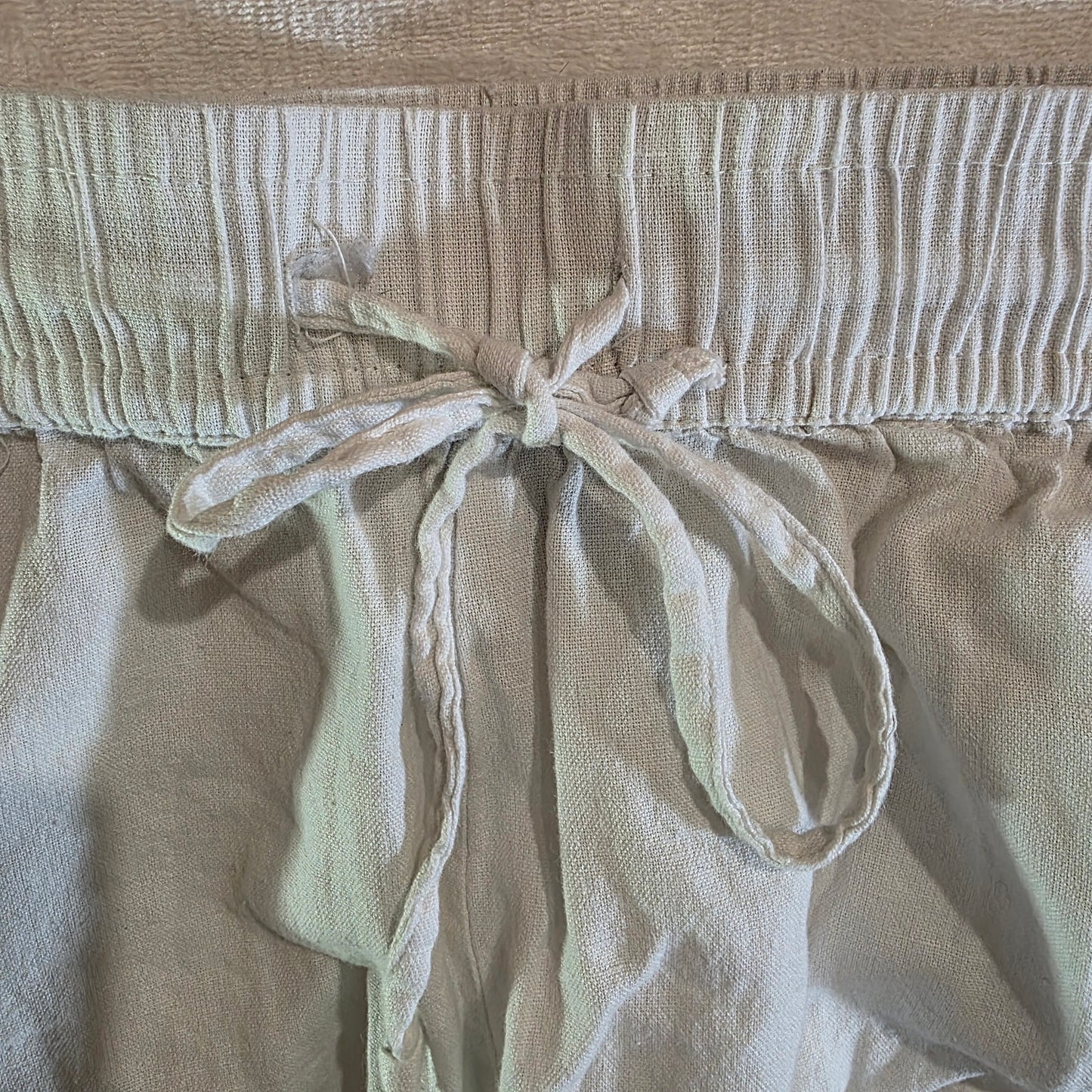 Derek Heart White Shorts Women’s Size S Cotton|Linen Blend