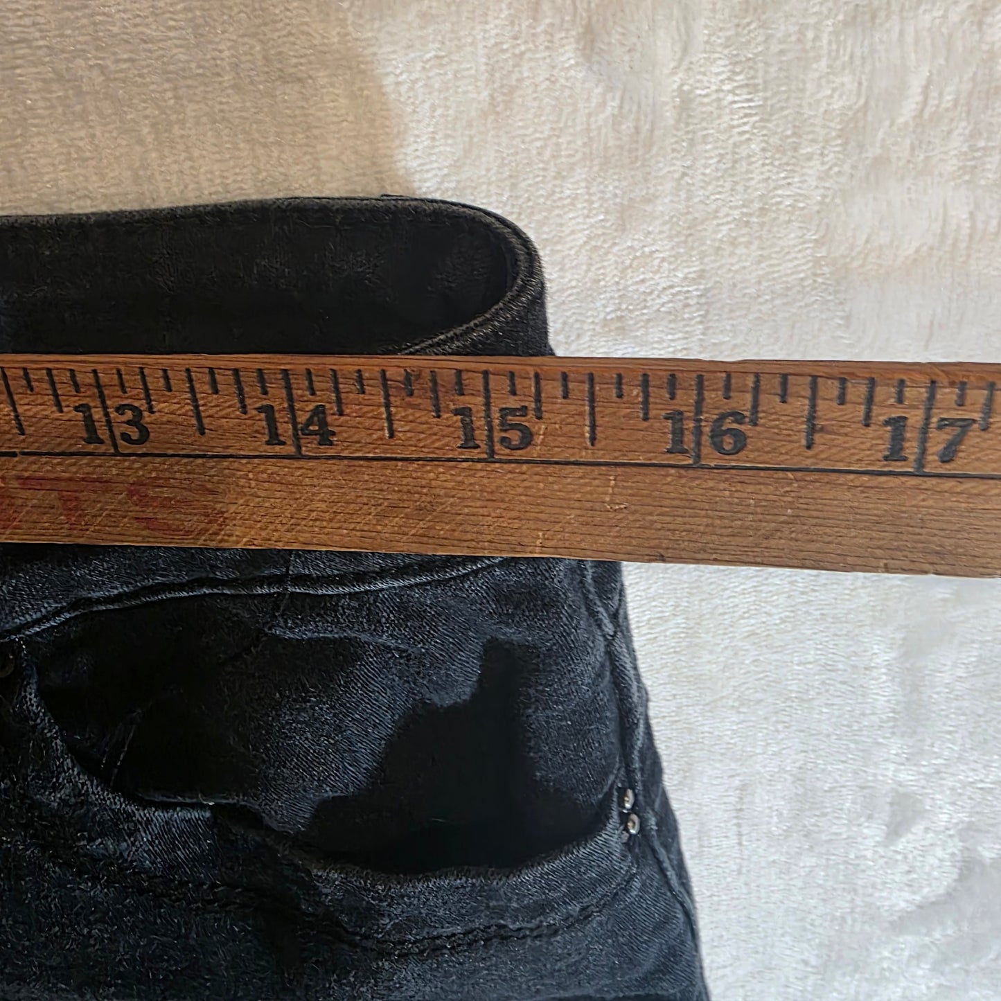 YMI Black Skinny Denim Jeans Women’s Size 11 Mid Rise Inseam 27”